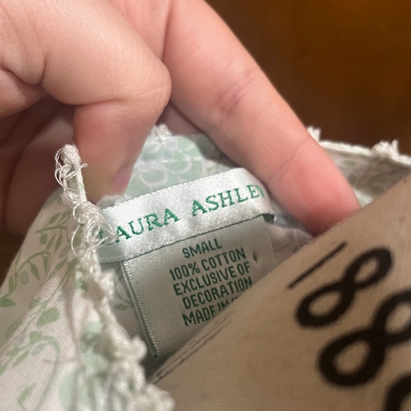 Laura Ashley Light Blue Floral Nightgown - Picture 4 of 8